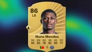 Nuno Mendes is among the fastest LBs in the game (Image via EA Sports)
